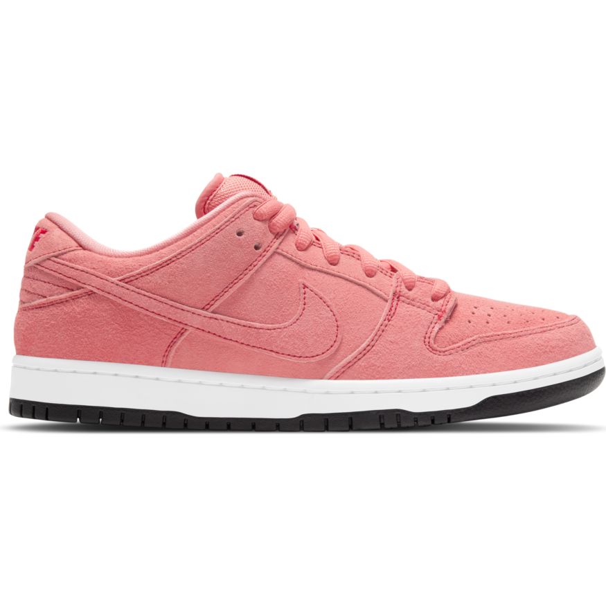 Nike SB D-U-N-k Low Pro Premium Skate Shoe - Atomic Pink/Atomic Pink-University Red