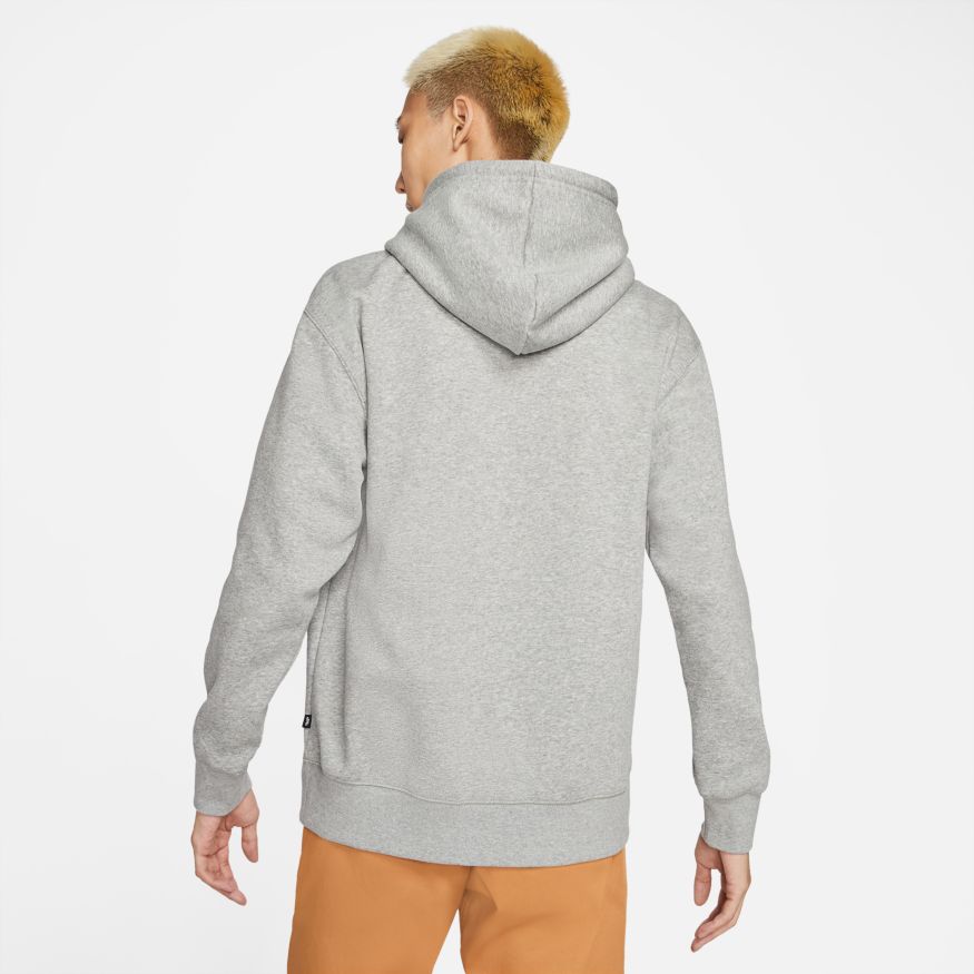 Dark Grey Heather Skate Logo Nike SB Hoodie Back