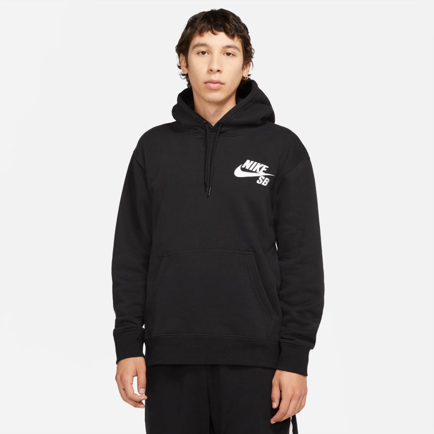 Black/White Icon Pullover Nike SB Hoodie