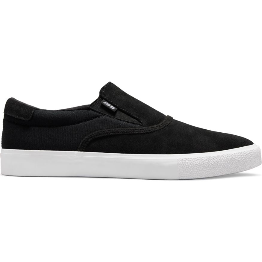 Nike SB Zoom Verona Slip Skateboard Shoe - Black/White-Black display picture 1