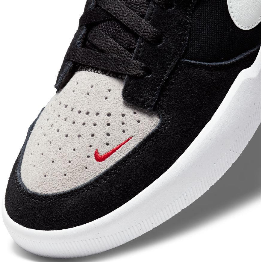 Black/Photon Dust Force 58 Nike SB Skateboarding Shoe Detail