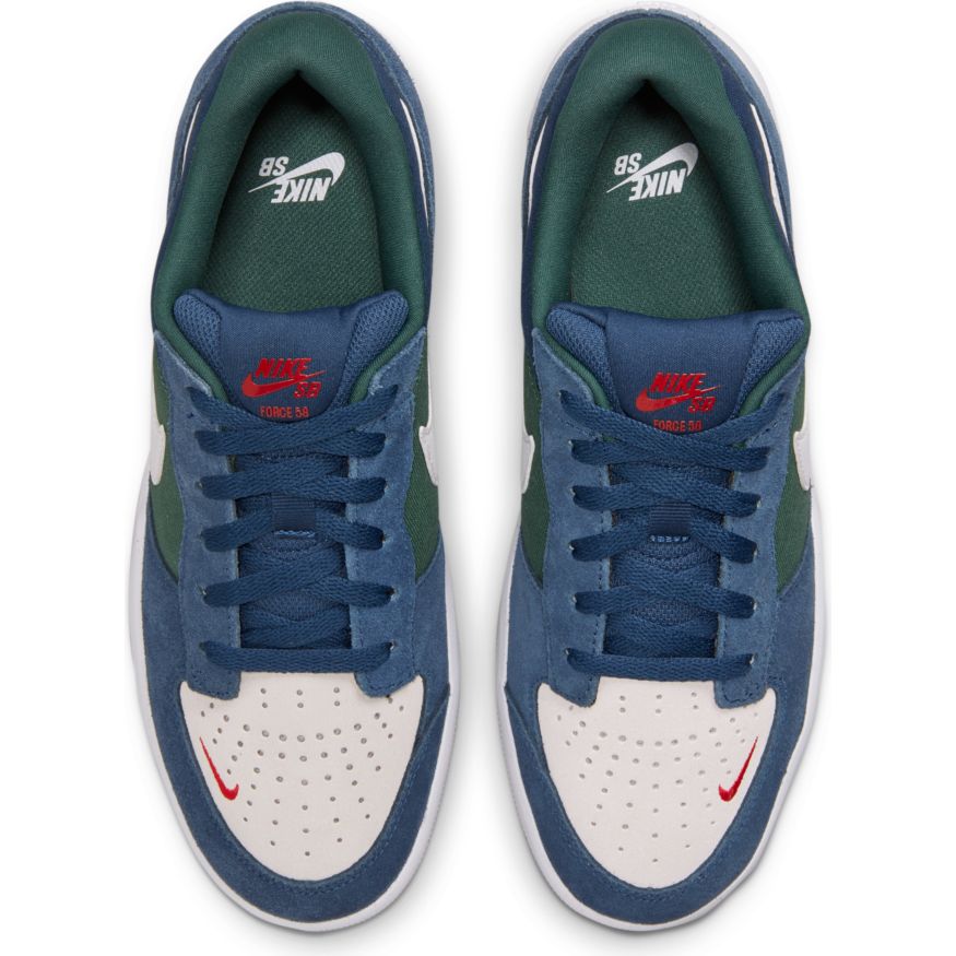 Navy Force 58 Nike SB Skateboarding Shoe Top