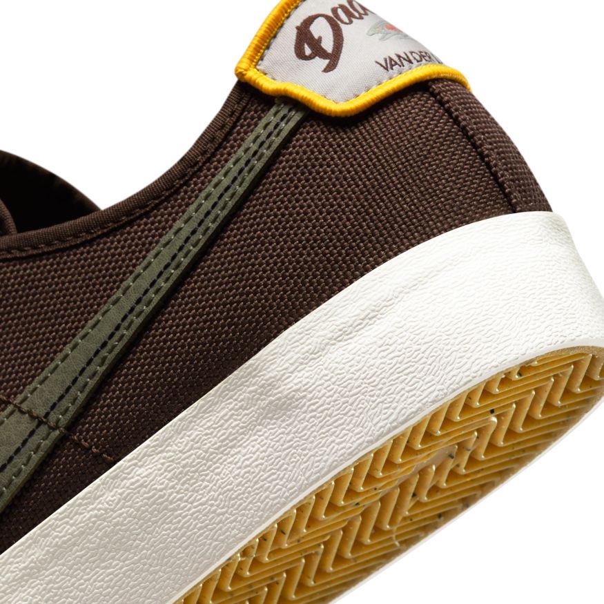 Baroque Brown Daan VanderLinden BLZR Court Nike SB Skateboarding Shoe Detail