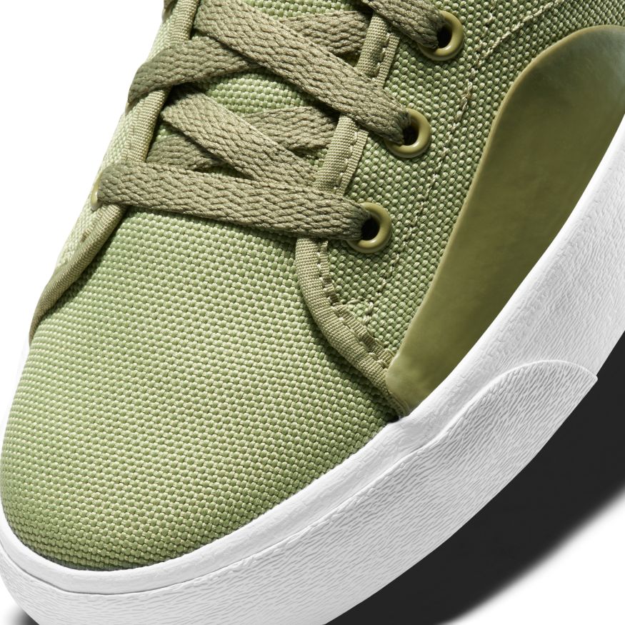 Dusty Olive Daan VanderLinden BLZR Court Nike SB Skateboarding Shoe Detail
