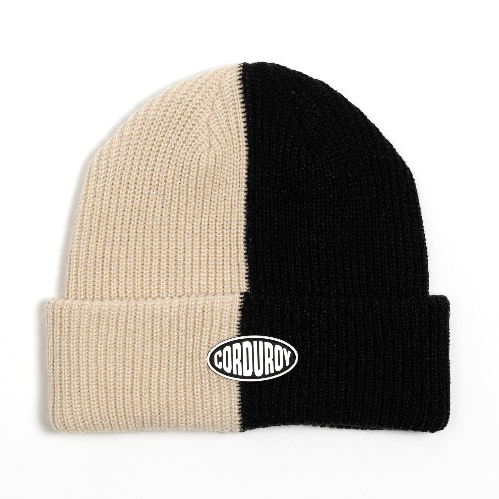 Eggshell Corduroy 50/50 Beanie