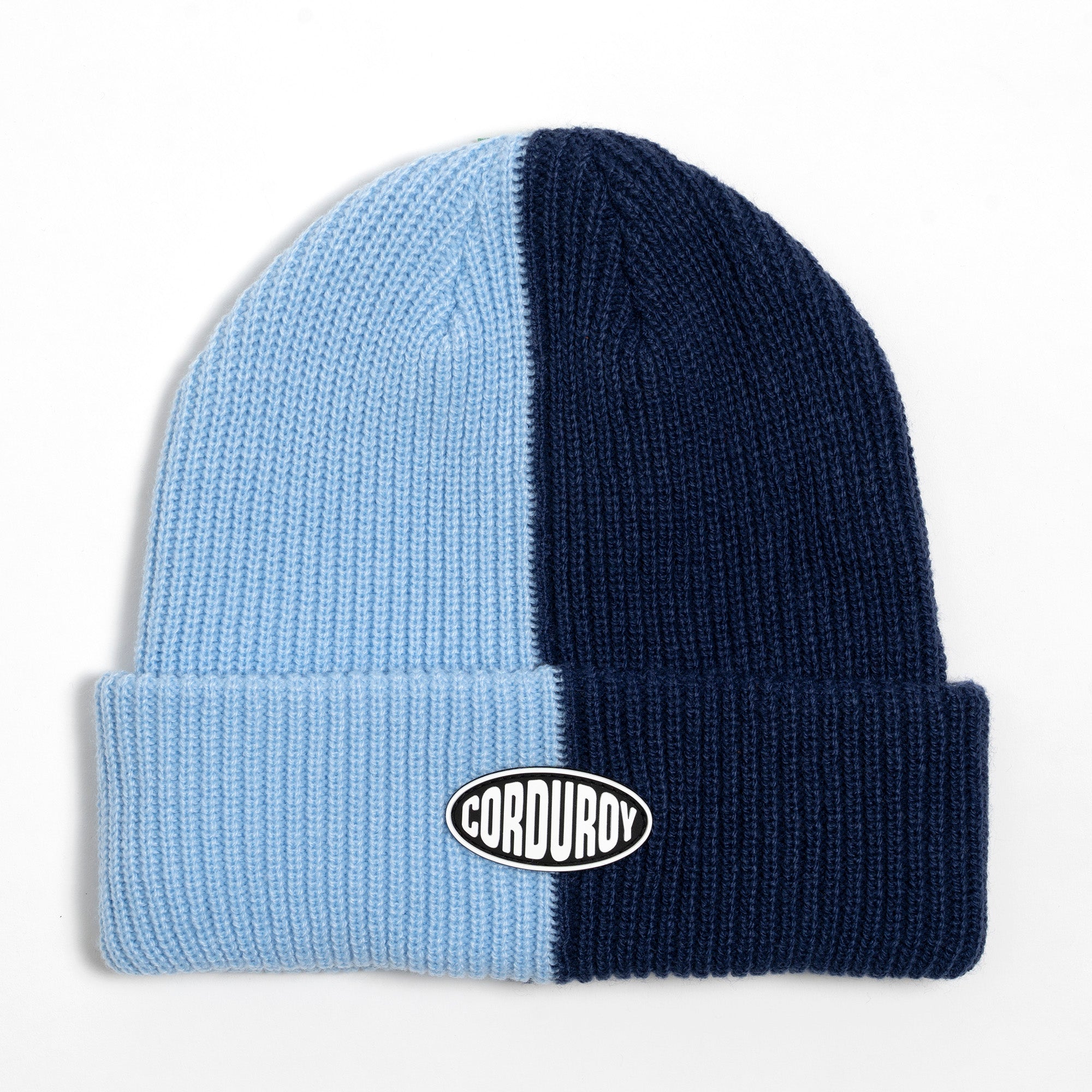 Blue Corduroy 50/50 Beanie