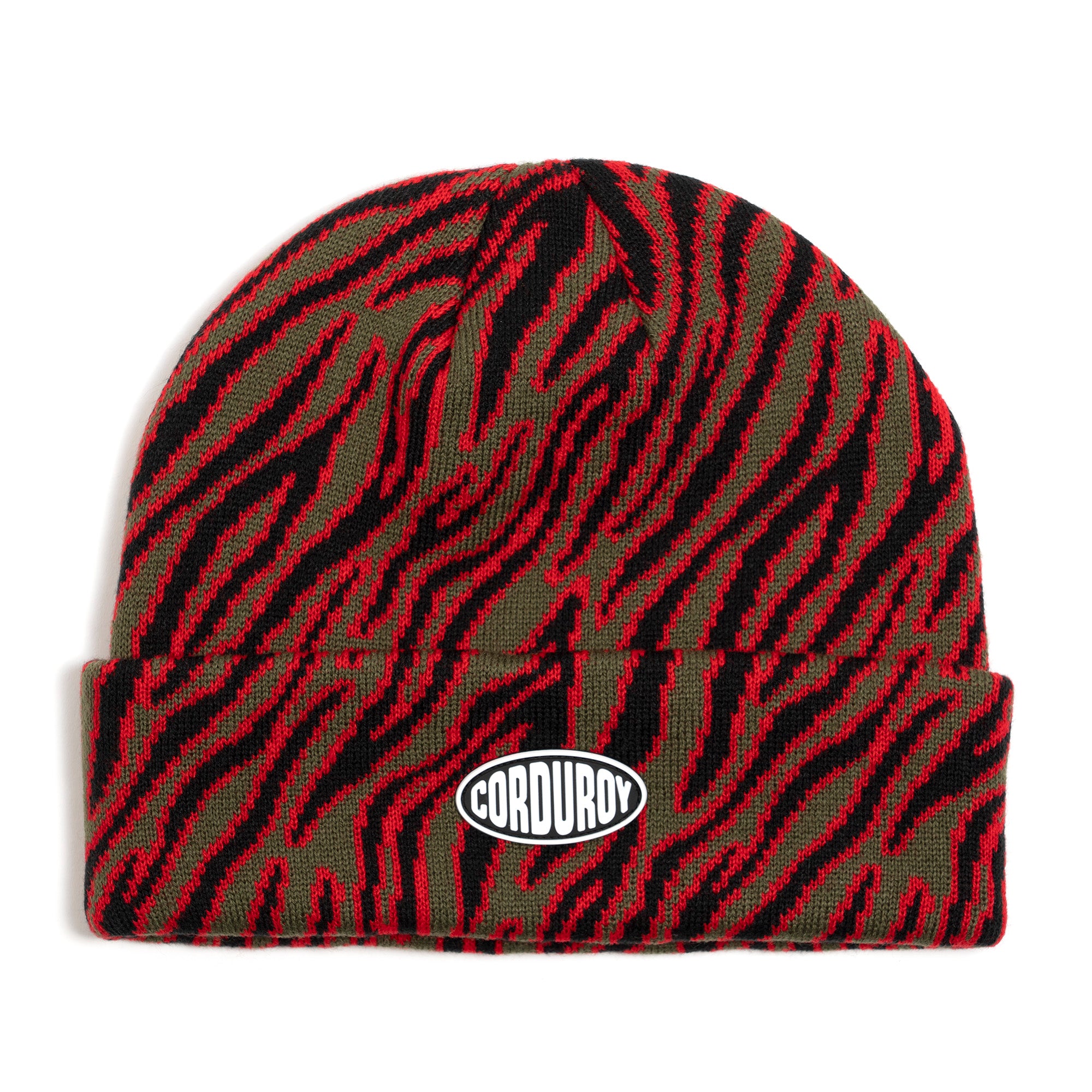 Army Corduroy Tiger Camo Beanie