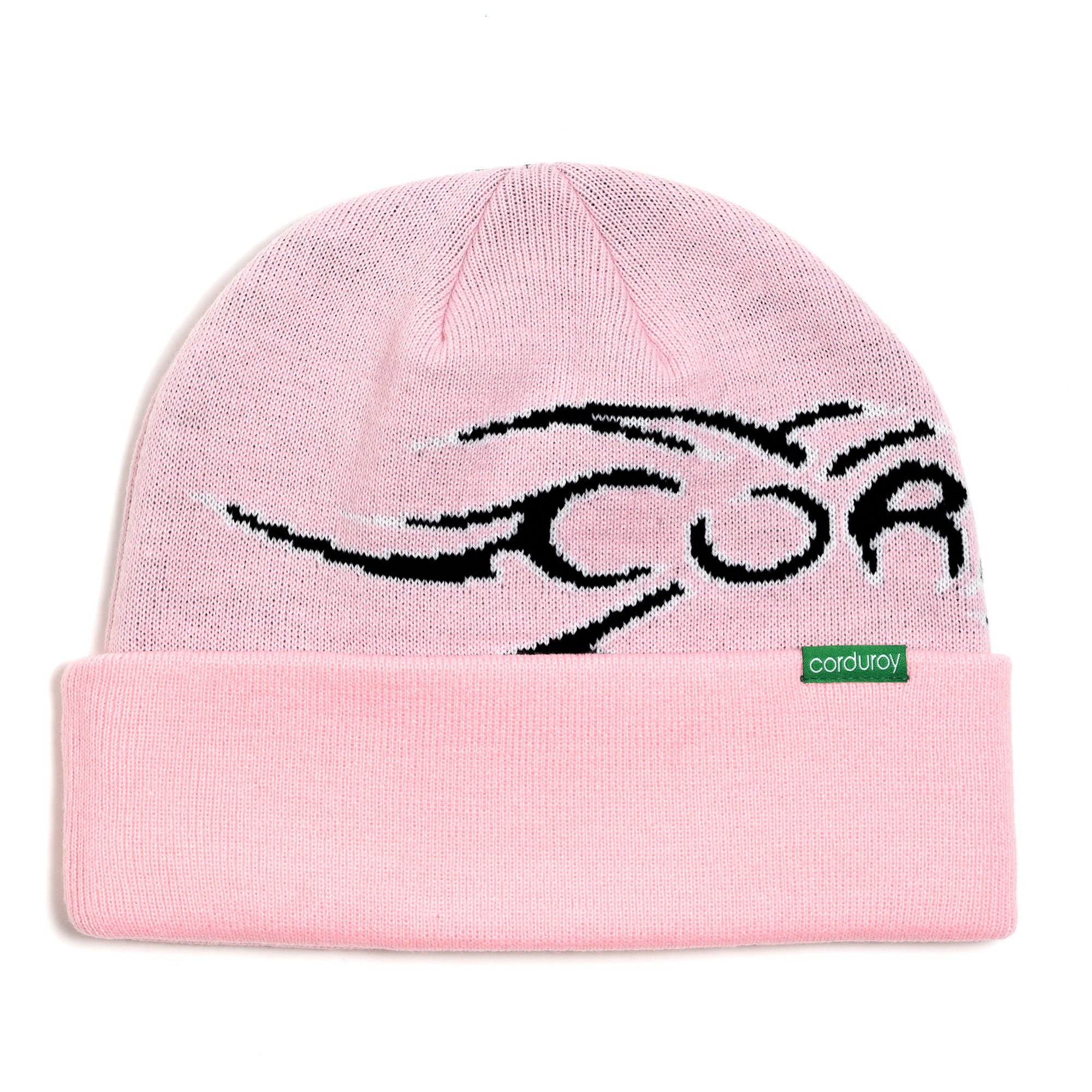 Pink Corduroy Tribal Beanie