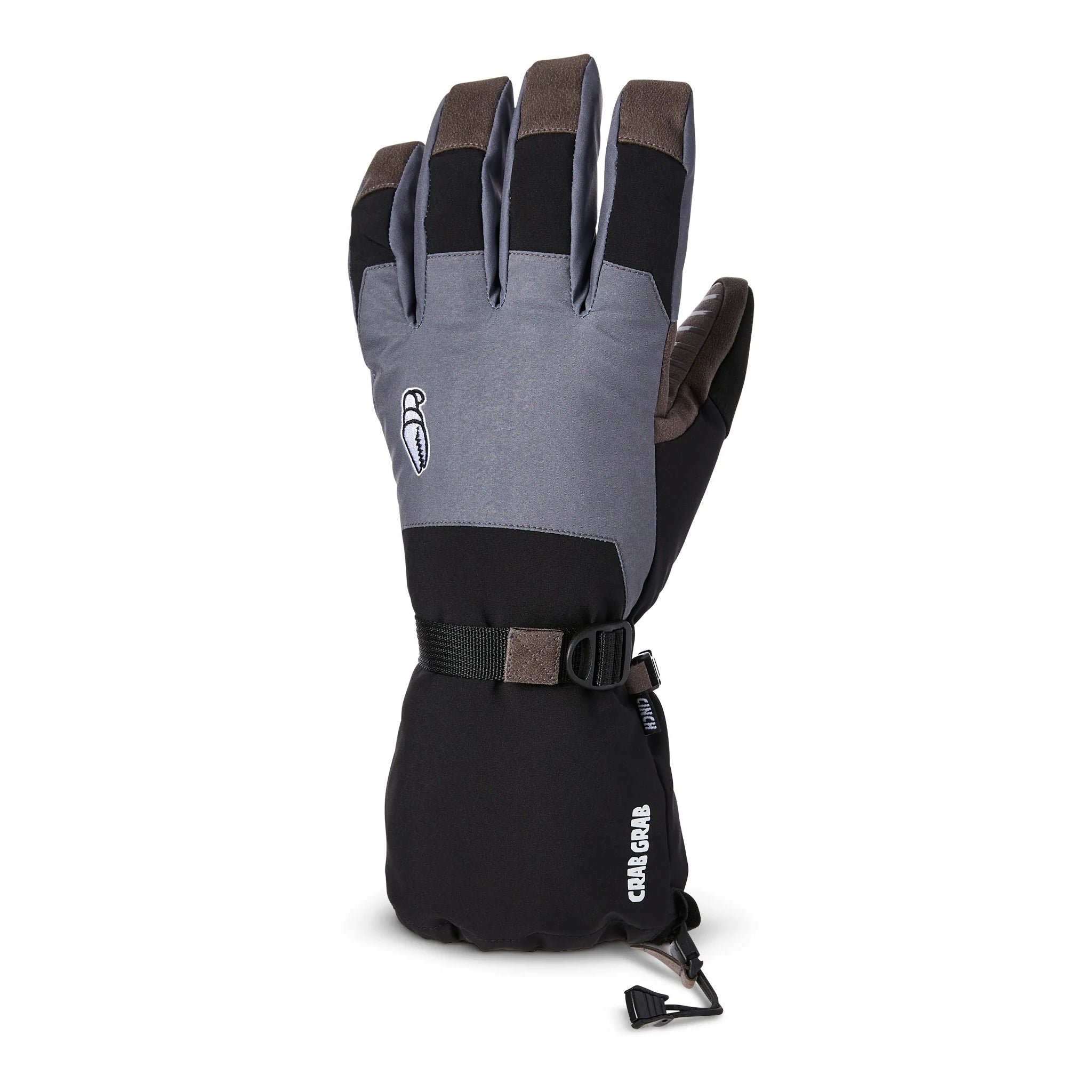 2023 Black/Grey Crab Grab Cinch Snowboard Gloves