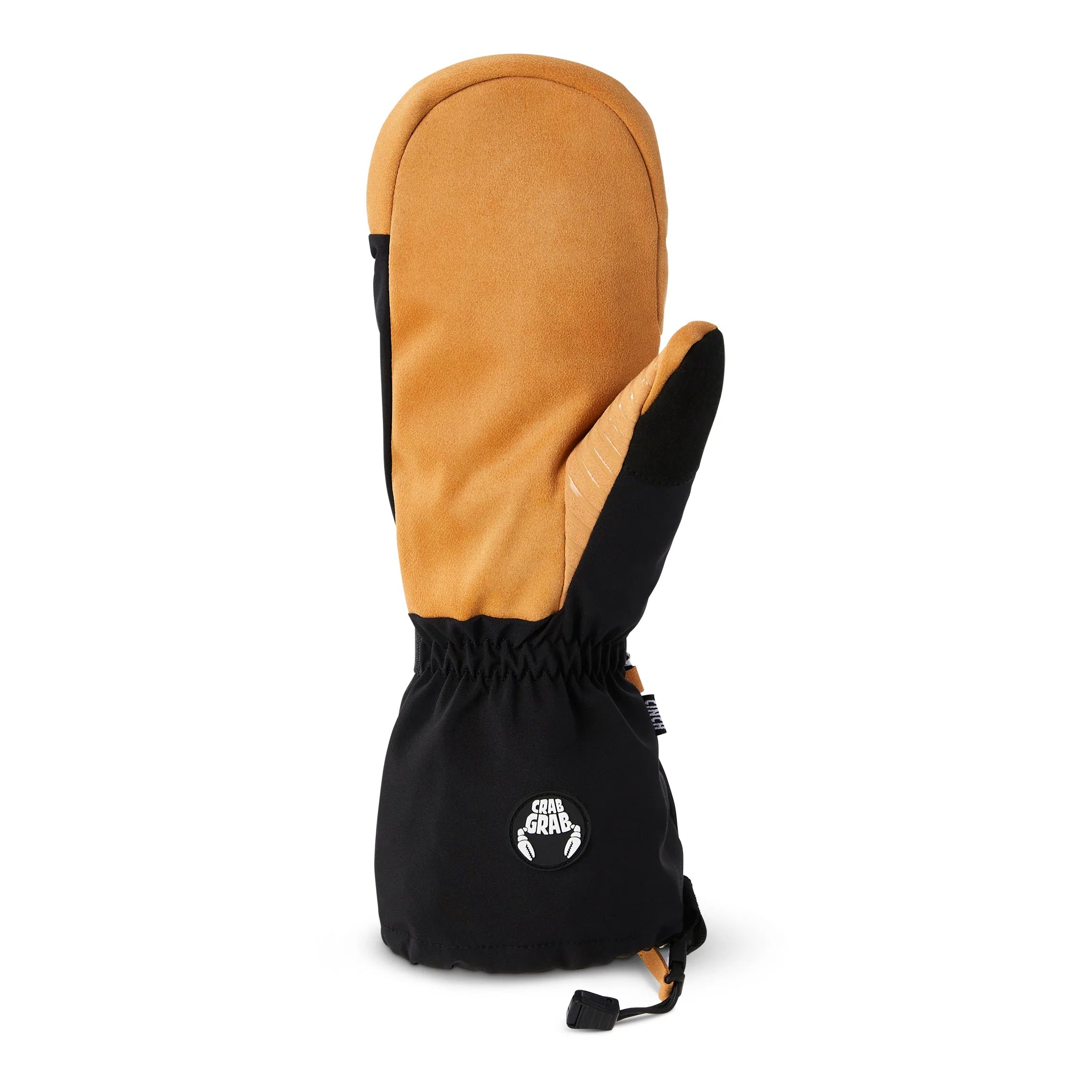 Black/Tan 2023 Crab Grab Cinch Snowboard Mitts 