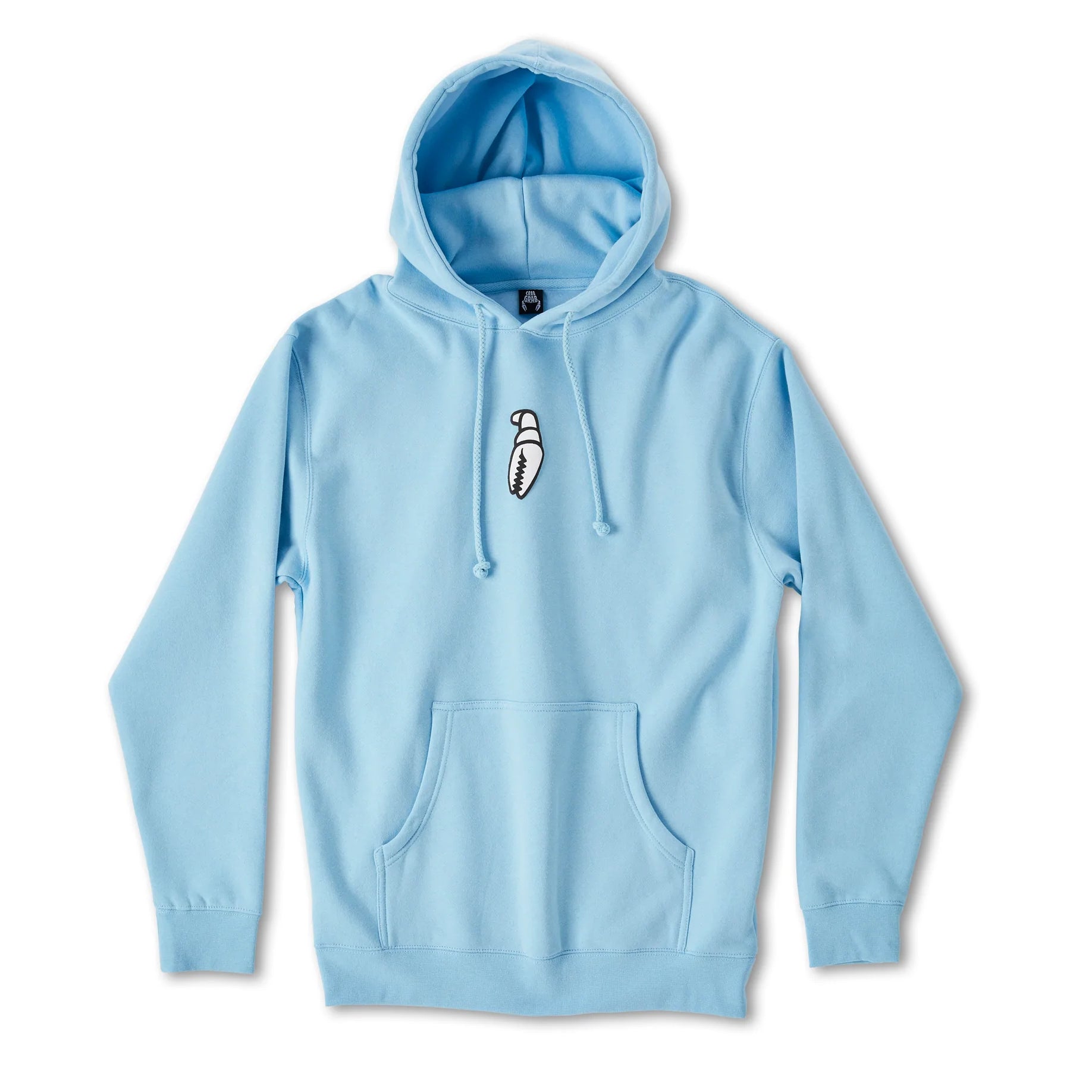 Powder Blue Puff Claw Crab Grab Hoodie