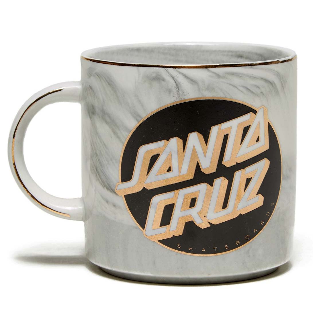 Grey Marble Classic Dot 11oz Santa Cruz Mug