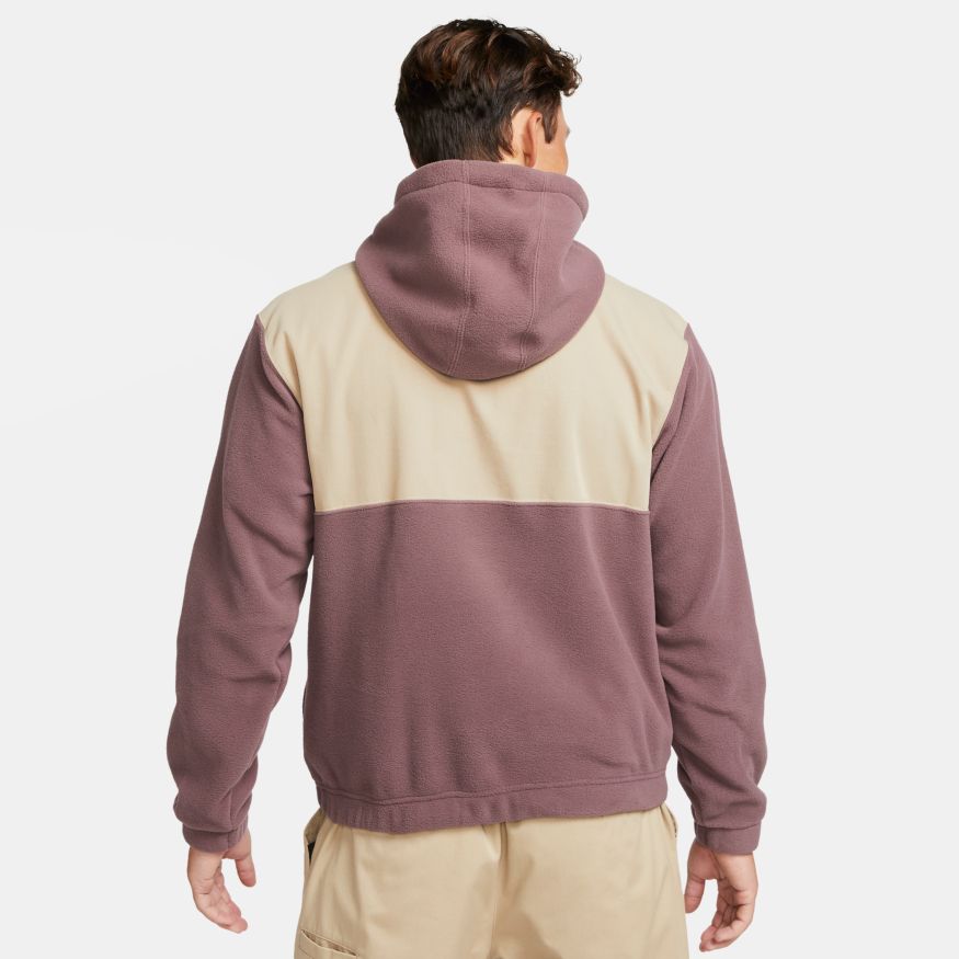 Dark Wine Therma-Fit Nike SB Pullover Fleece Back