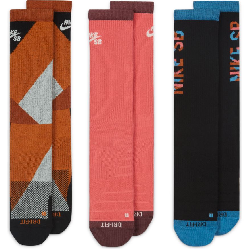 Multi Color Lightweight Everyday Nike SB Crew Socks