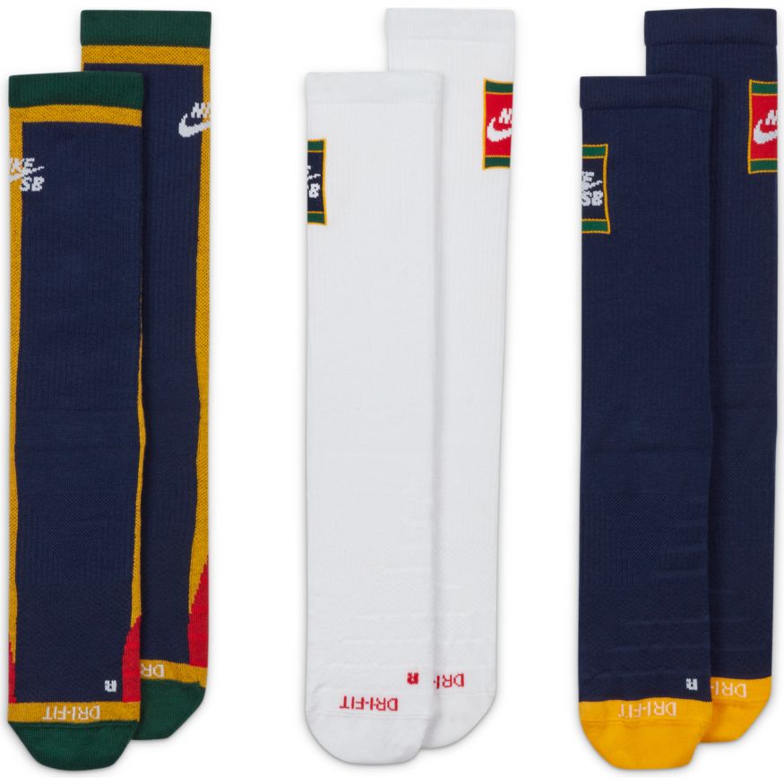 Multi Color Lightweight Everyday Nike SB Crew Socks