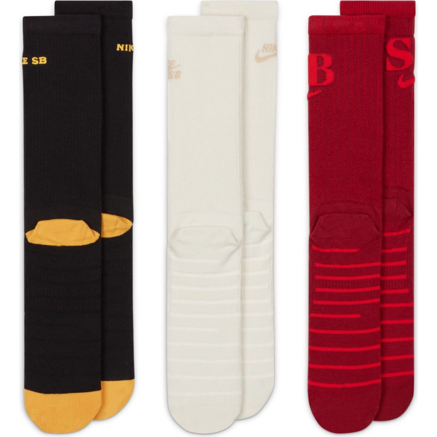 3-Pack Everyday Lightweight Nike SB Crew Socks