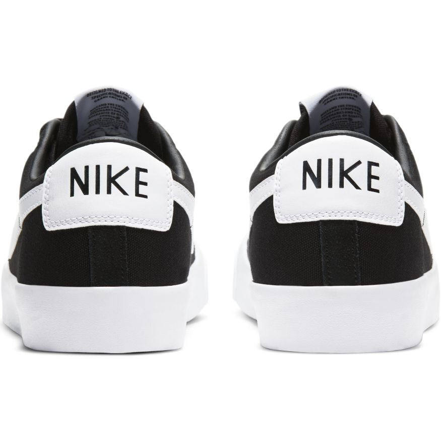 Black Grant Taylor Pro Blazer Low Nike SB Skateboarding Shoe Back