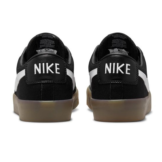 Black/Gum GT Blazer Low Pro Nike SB Skate Shoe Back