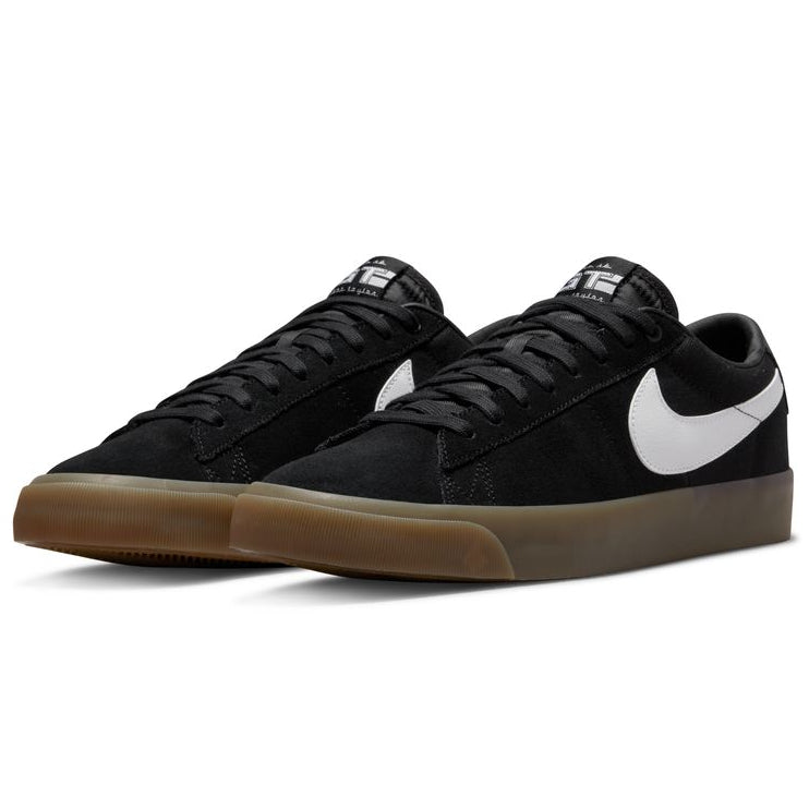 Black/Gum GT Blazer Low Pro Nike SB Skate Shoe Front
