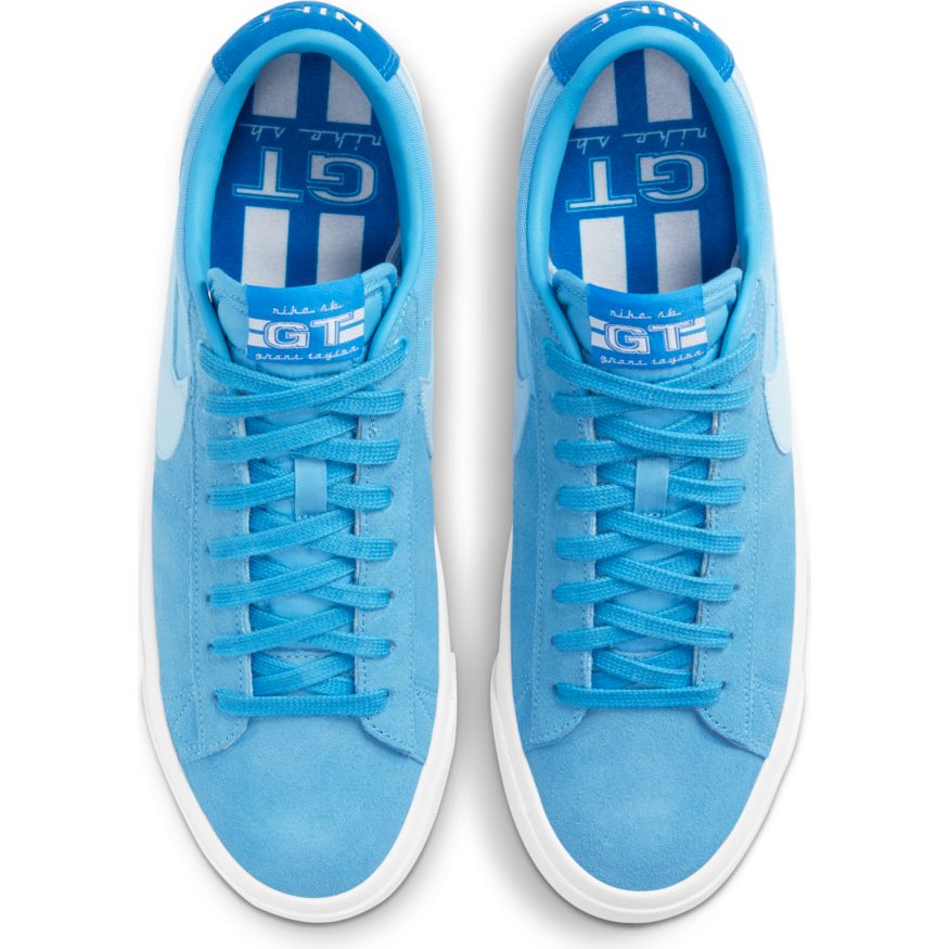 Blue Grant Taylor Pro Blazer Low Nike SB Skateboarding Shoe Top