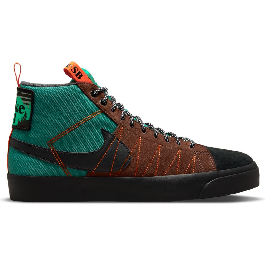 Nike SB Zoom Blazer Mid Premium Skateboard Shoe - Noble Green/Black-Wh