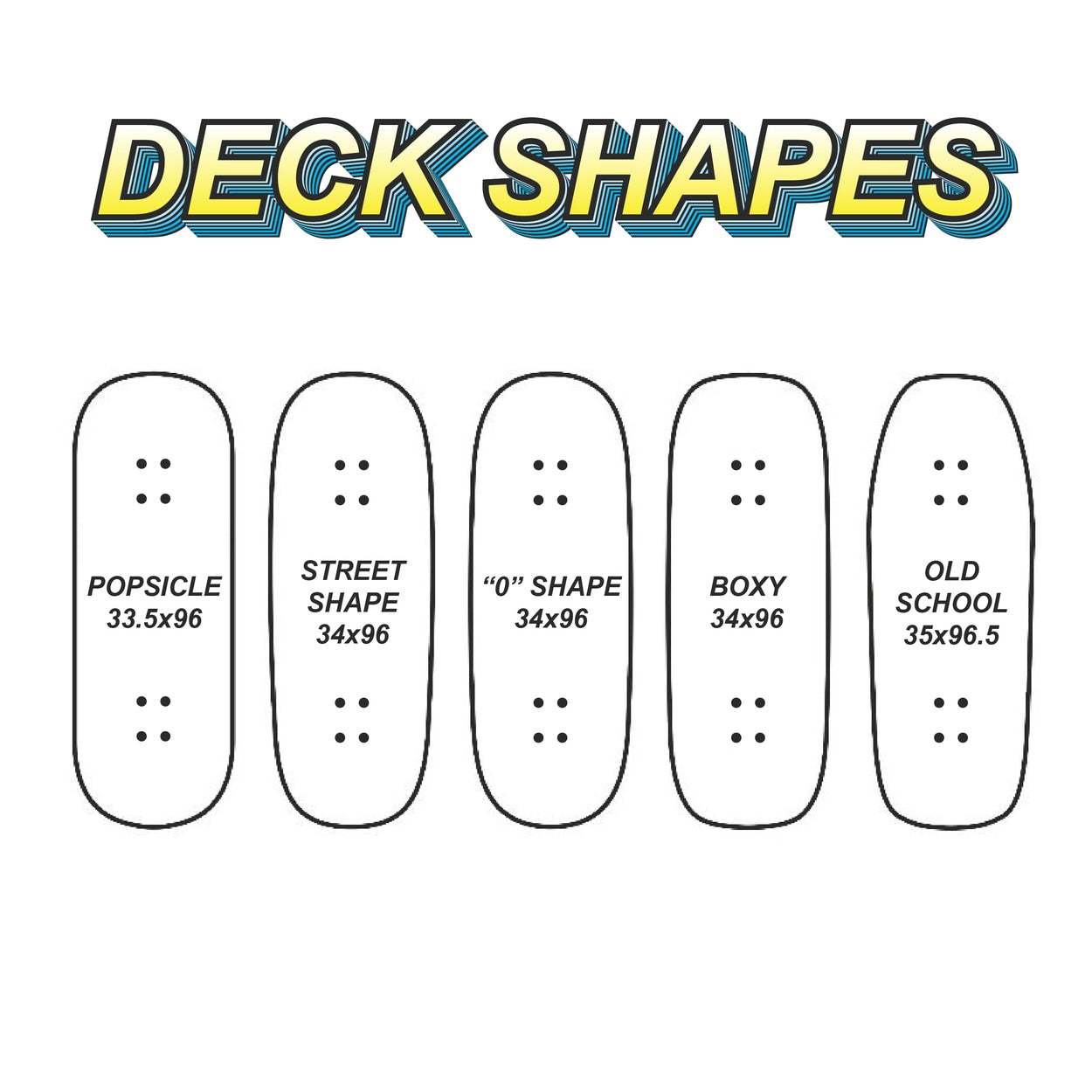 Chems x DK Yellow/Blue Rising Mummy Fingerboard Deck - Boxy Shape
