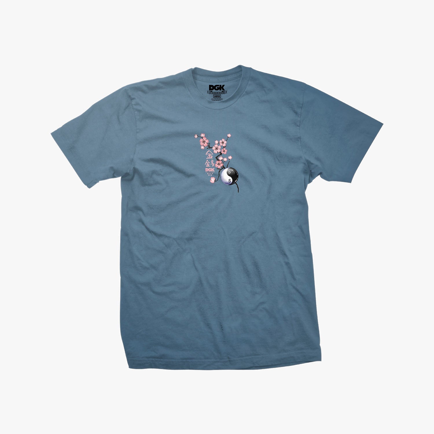 Slate Blue Yin DGK Skateboard Tee