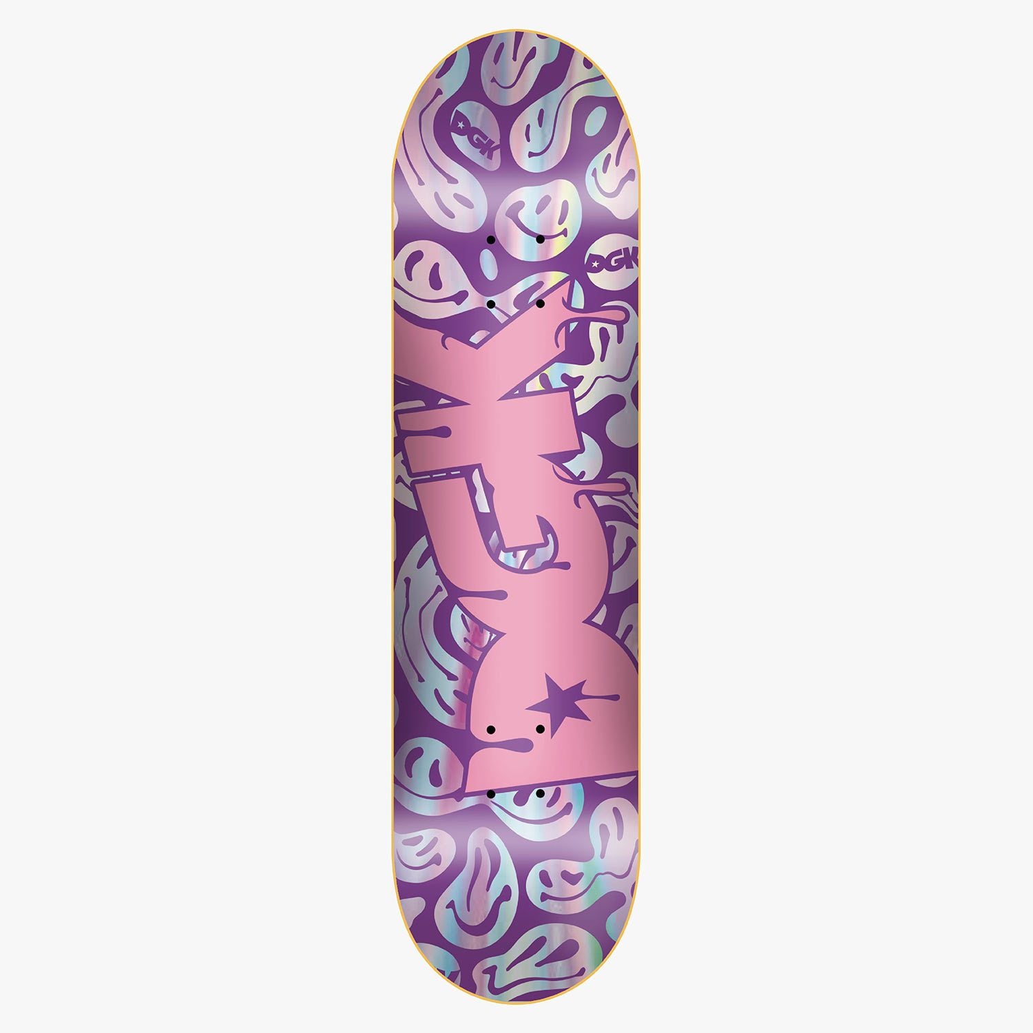 Purple Rainbow Drip DGK Skateboard Deck