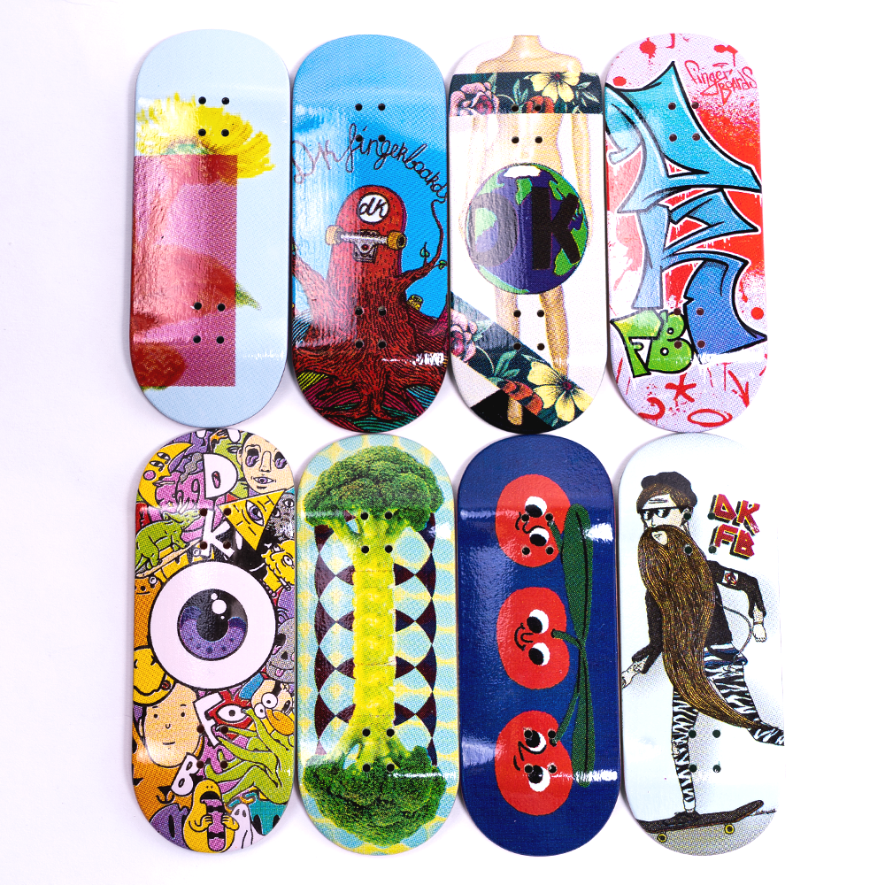 DK Single Assorted Real Wear Graphic Fingerboard Deck - Popsicle Shape