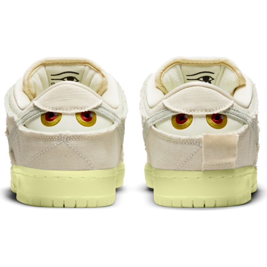 Halloween Mummy Premium Nike SB Dunk Low Skateboarding Shoe Back