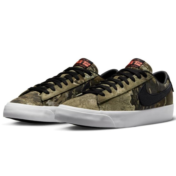 Camo GT Blazer Low Nike SB Skate Shoe Front