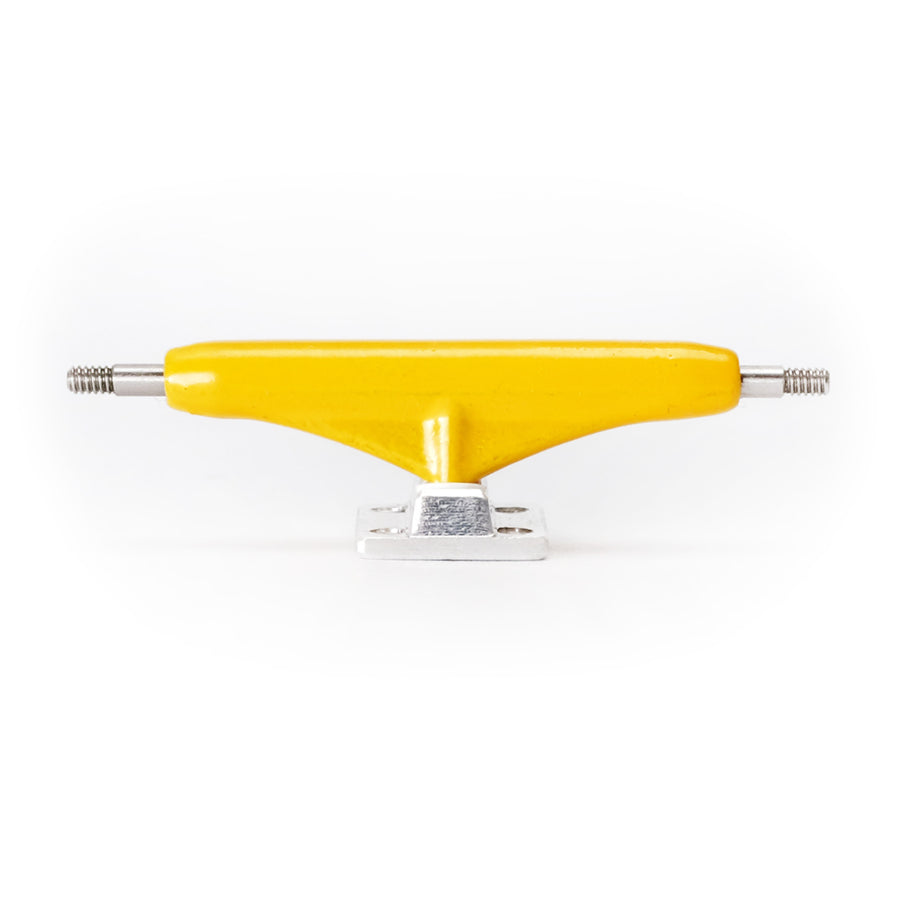 Yellow Hanger Chrome Baseplate Dynamic Fingerboard Trucks