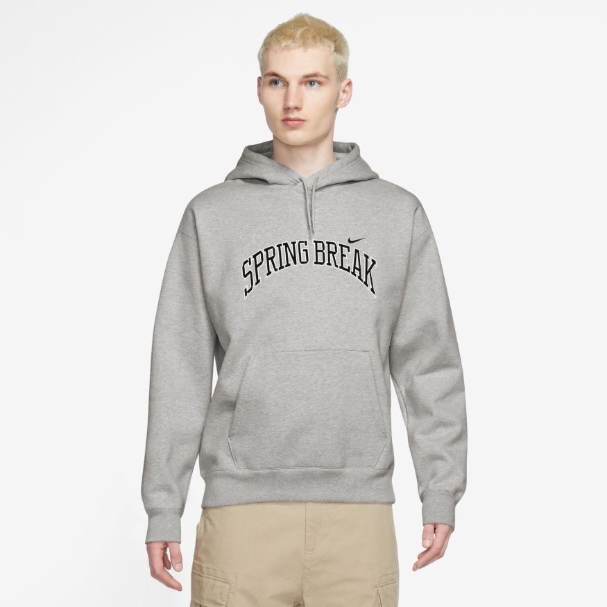 Nike SB Spring Break Skate Fleece Hoodie Grey Heather