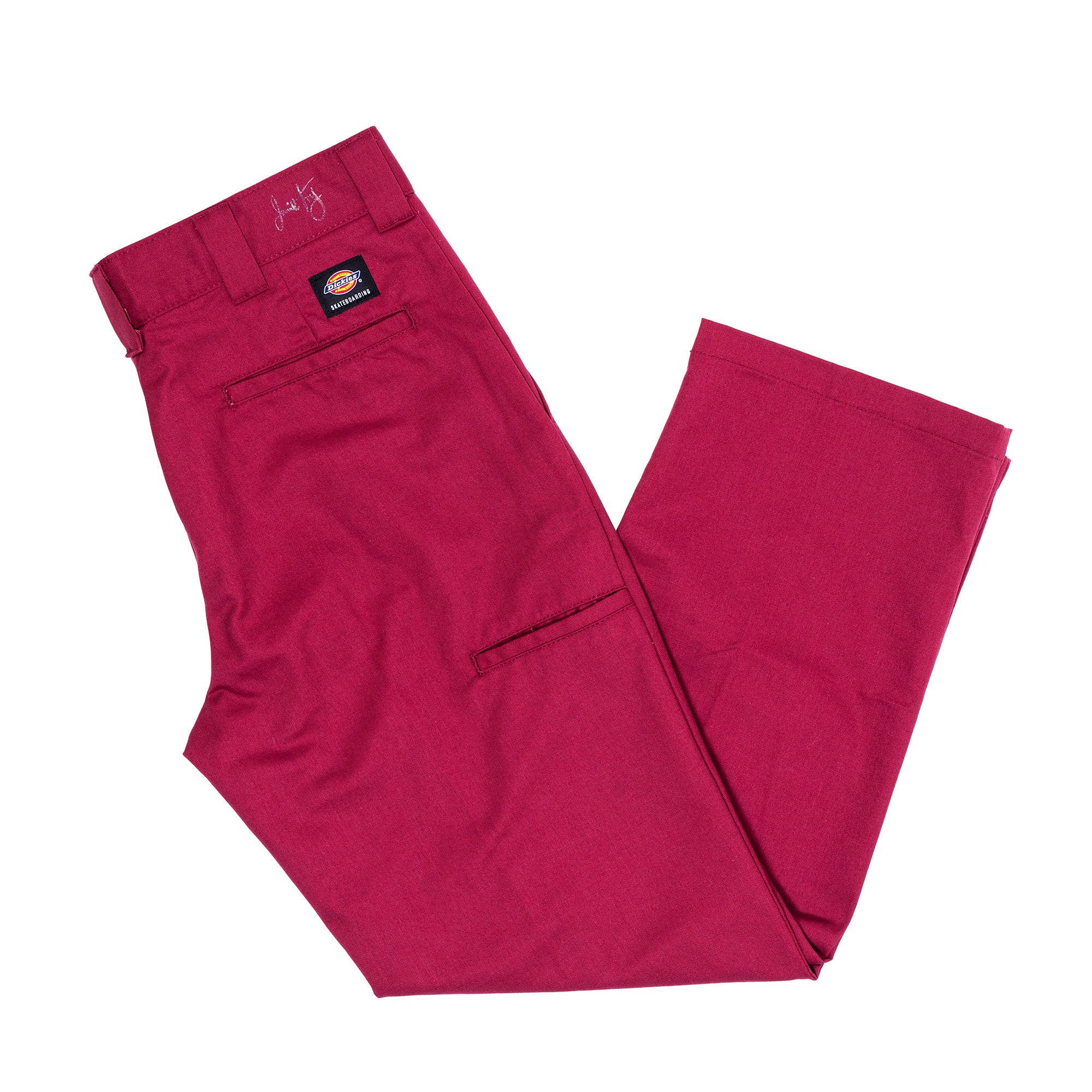 Red Jamie Foy Dickies Skate Pants Back