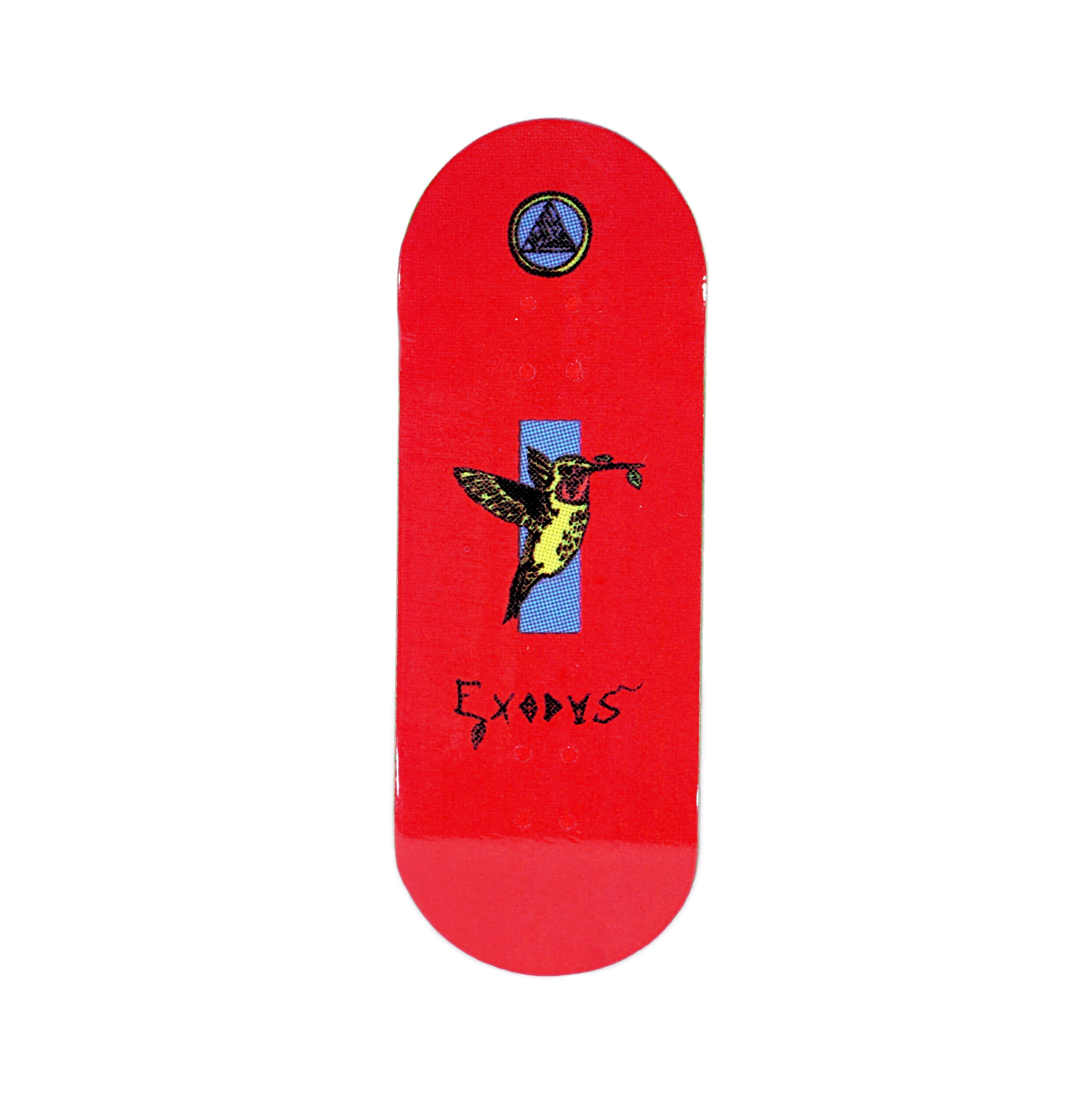 Red Anoixi Bird Exodus Fingerboard Deck