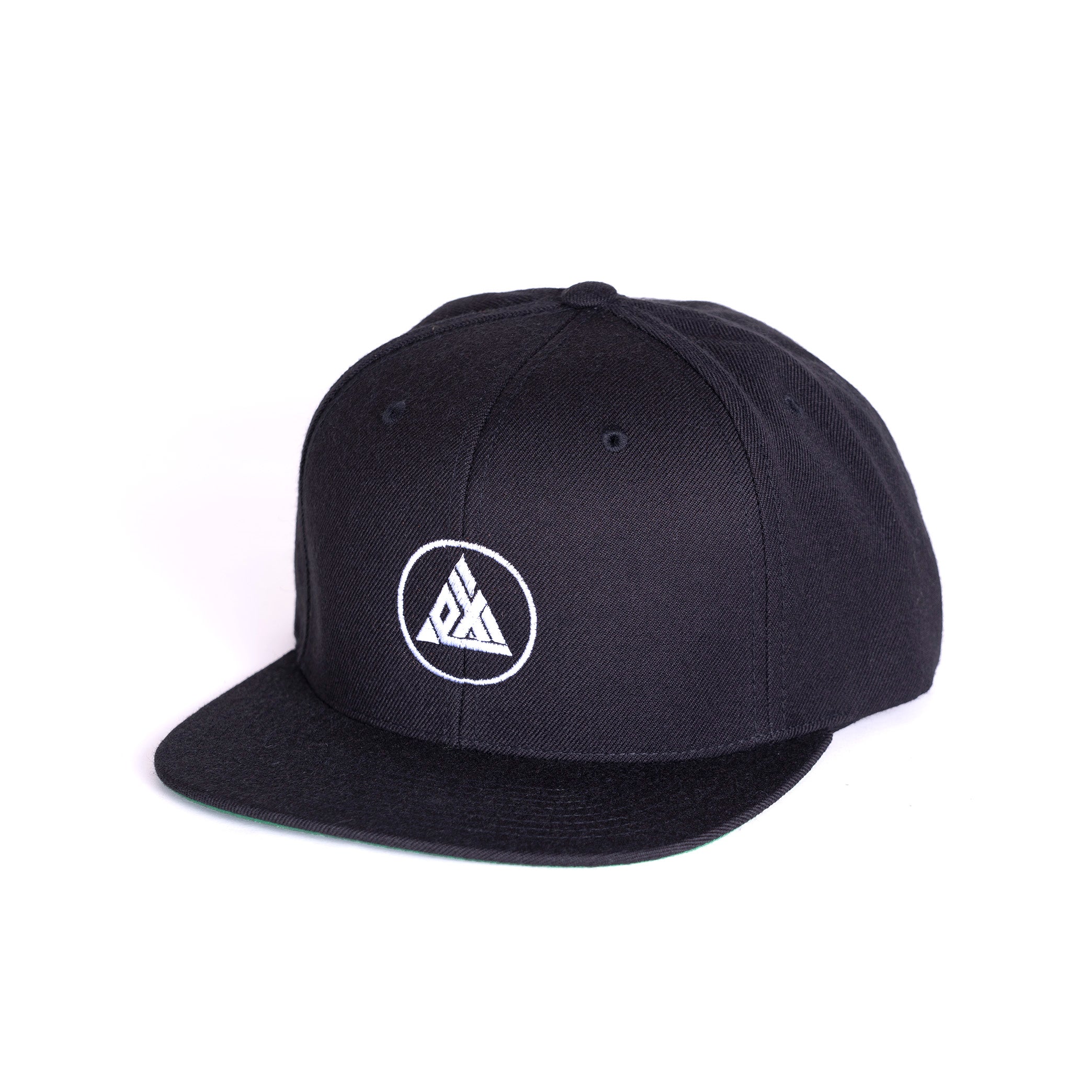 Exodus Circle Logo Snapback Hat - Black/White