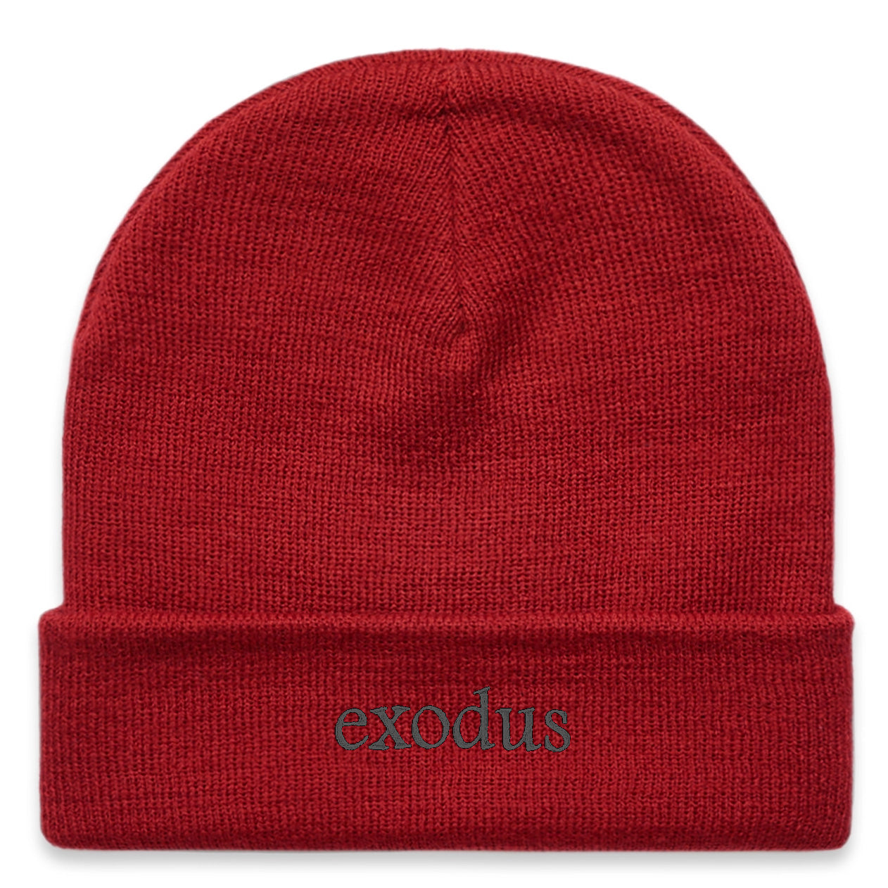 Exodus Clean Cuff Beanie - Cardinal