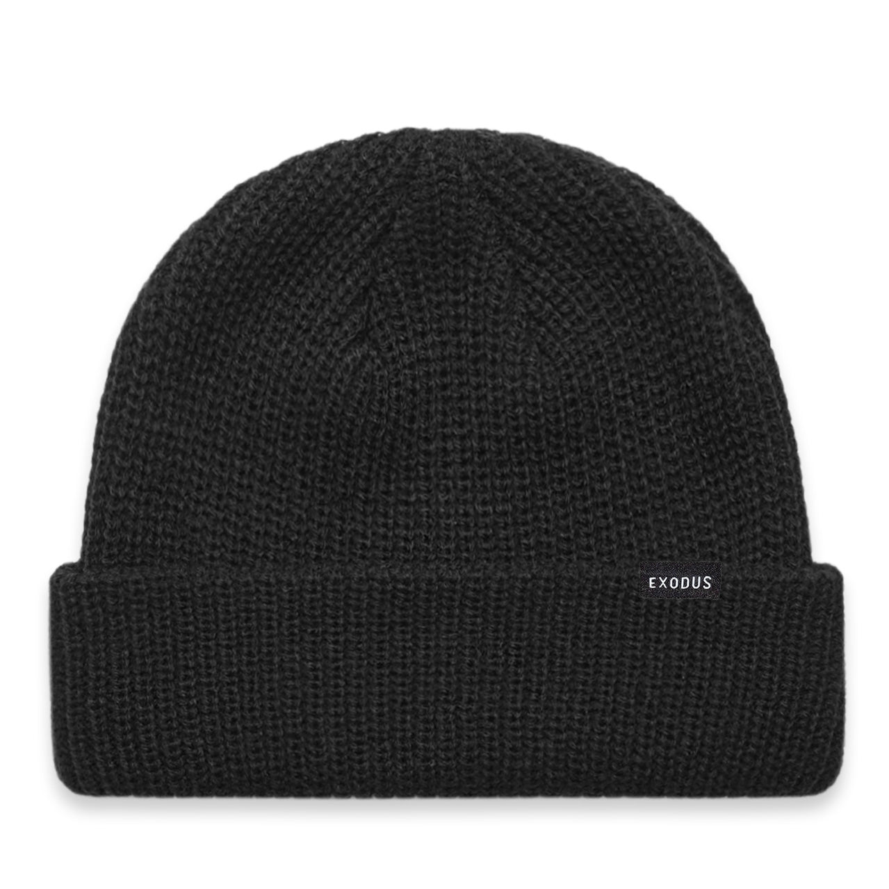 Black Low Profile Exodus Skateboarding Beanie