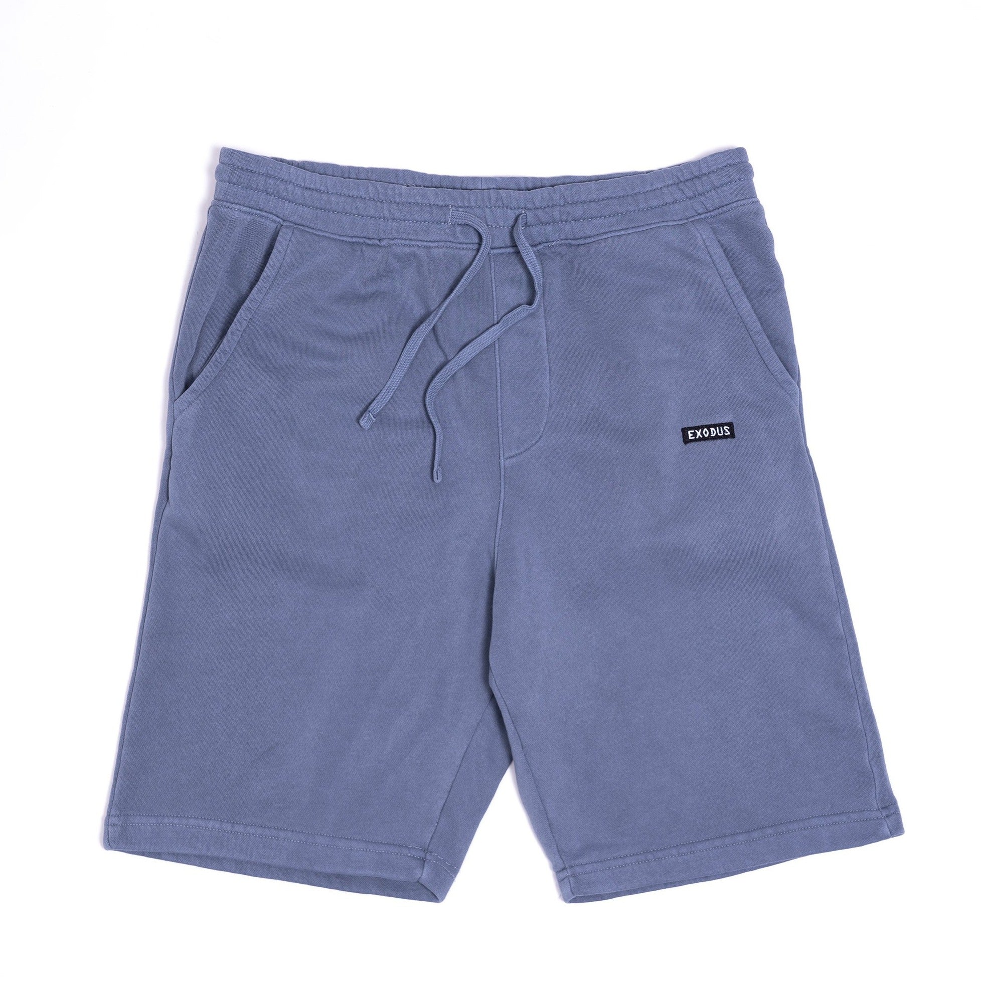 Exodus Optical Pigment Dyed Sweatshorts - Slate Blue