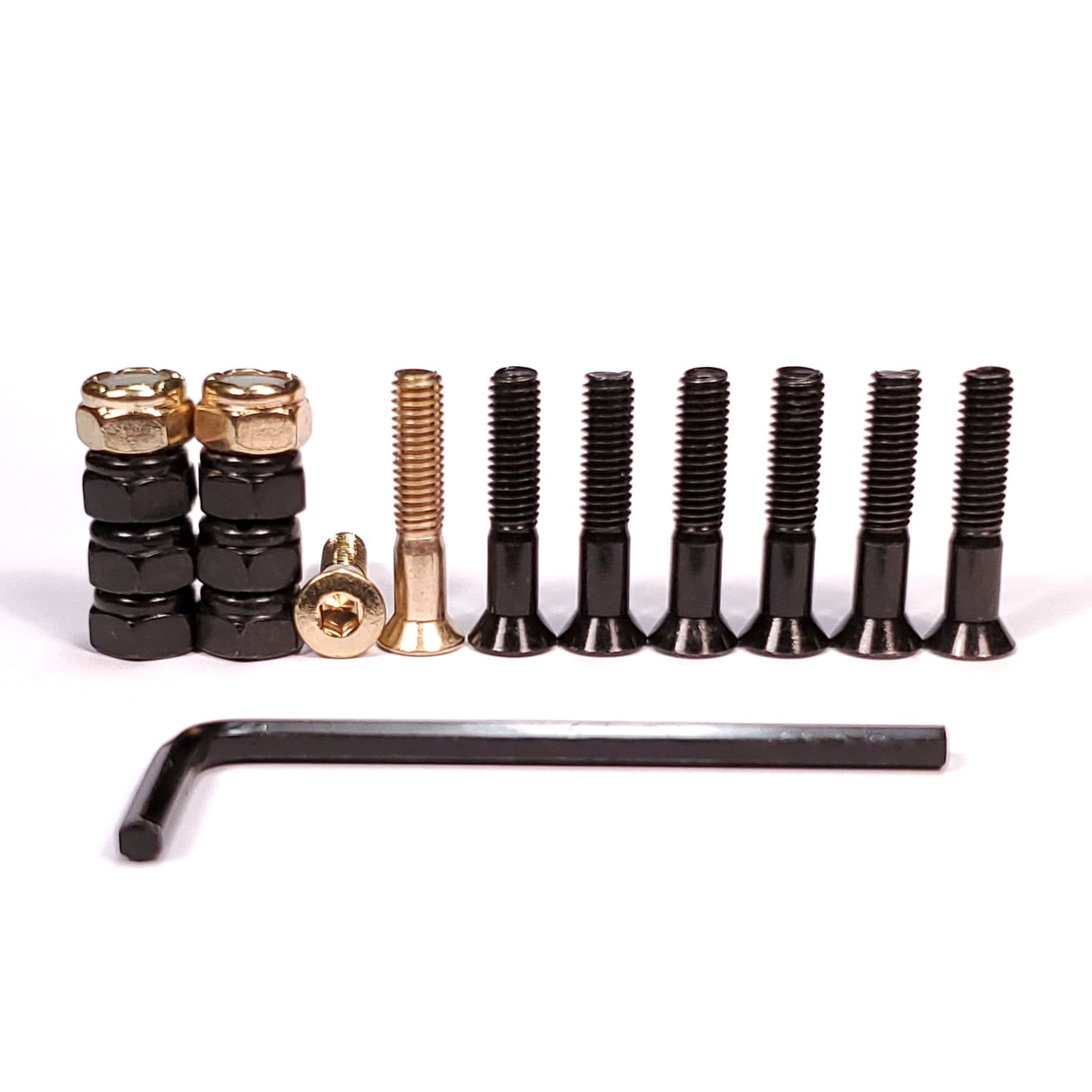 Exodus Allen Skateboard Hardware - Gold/Black