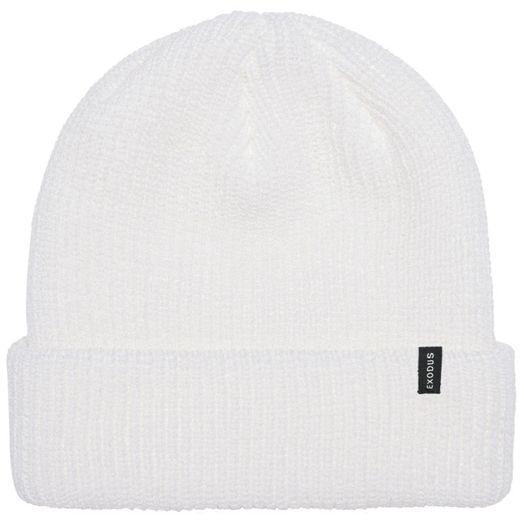 Exodus Classic Fold Beanie - White