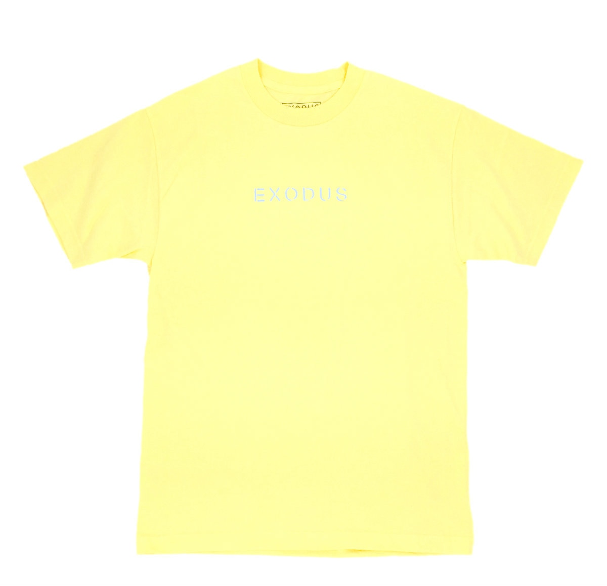Exodus Offset Center Print Tee - Light Yellow