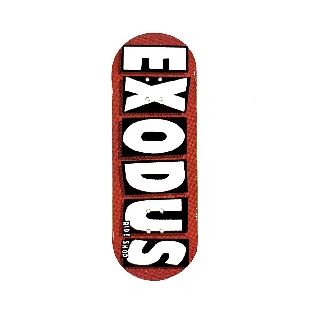 Exodus Brand Logo X-Wide Fingerboard Deck - Red