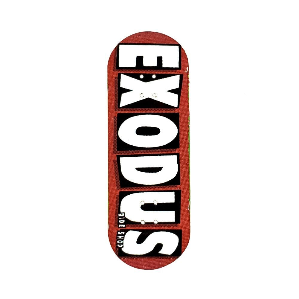 Exodus Deep Concave Brand Logo Fingerboard Deck