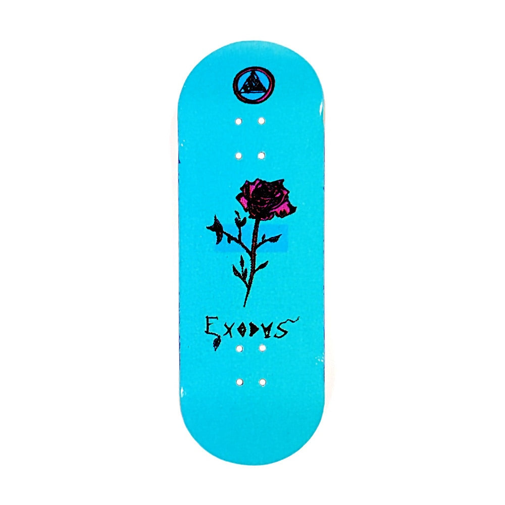 Exodus Anoixi Rose Fingerboard Deck - Light Blue