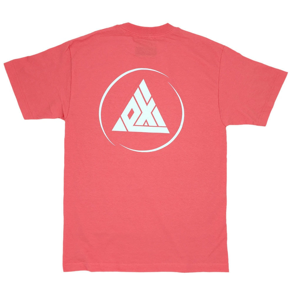 Exodus Offset Circle Logo Tee - Coral