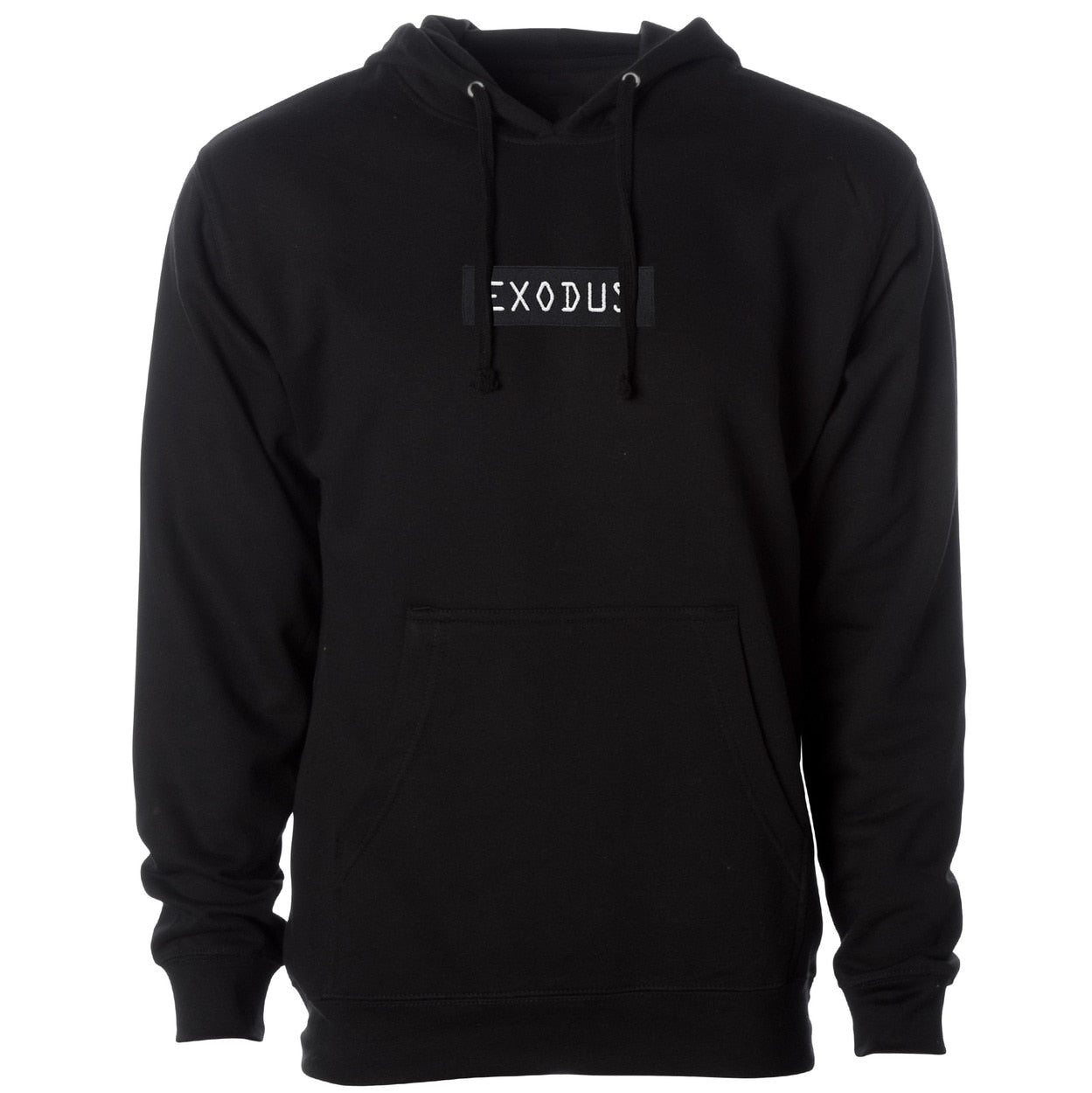Exodus Optical Embroidered Pullover Hoodie - Black