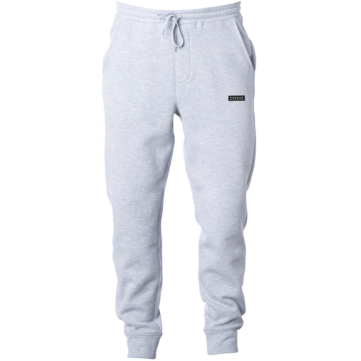 Exodus Optical Embroidered Sweatpants - Heather Grey
