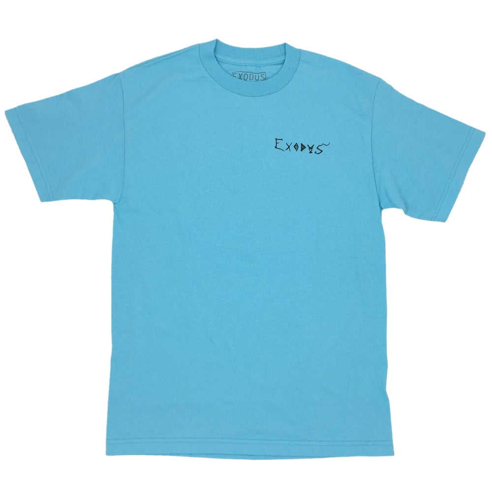 Exodus Rose Anoixi Tee - Pacific Blue