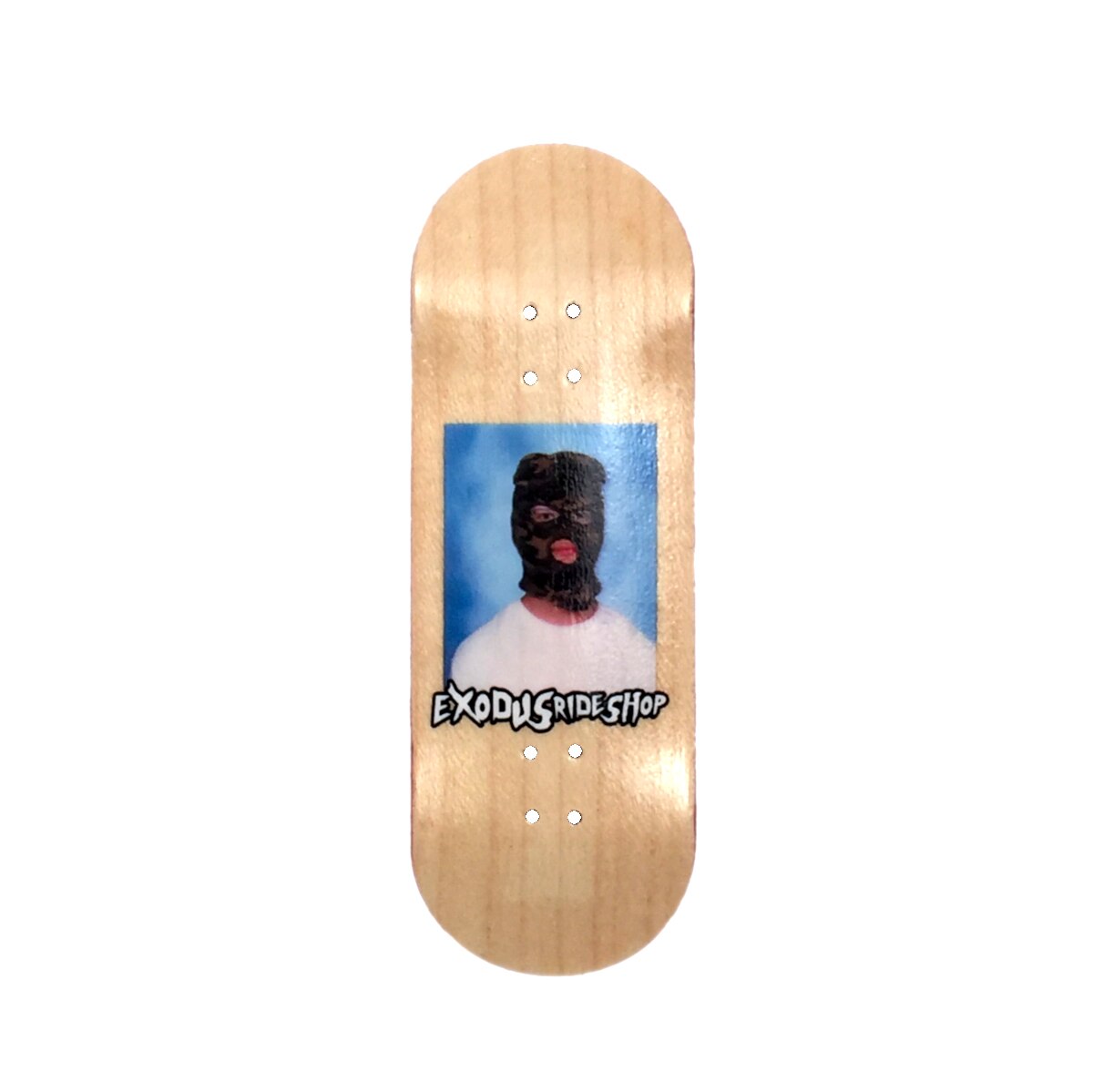 Exodus Ski Mask Fingerboard Deck - Natural